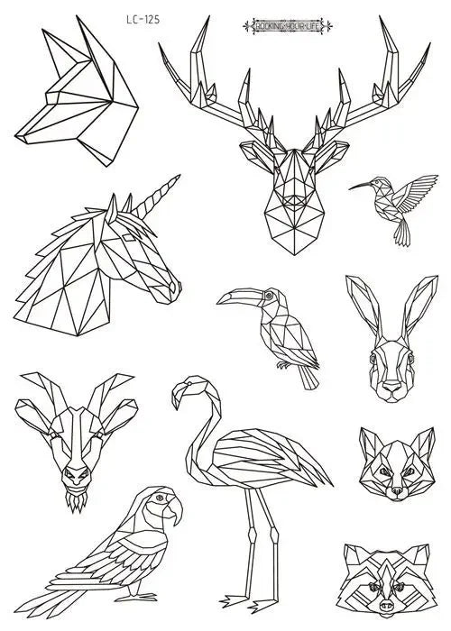 Face Tattoo Bull Head Face Sticker Neck Hand Back Cool Design Sexy Body Art Waterproof Temporary Tattoo Sticker for Man Woman