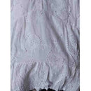 New Elegant V-neck Loose  Embroidery Party Dress Fashion Hollow Solid Lace Dress Women Sexy Ladies Dresses Casual Vestidos 27725