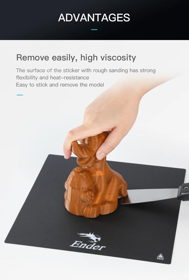 CREALITY 3D Original Black Build Surface With 3M Sticker 3D Printer Heated Bed Sheet Paper For Creality Ender-3 235*235mm