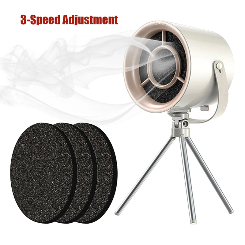 Portable Exhaust Fan Kitchen Hood Extractor Barbecue USB Charging Desktop Range Hoods Household Mini Suction Cooker Hood