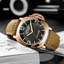 Automatic Watches for Men Mechanical Genuine Brown Leather Yellow Green Military 44mm Luxury Rose Gold Reloj Hombre Baratos