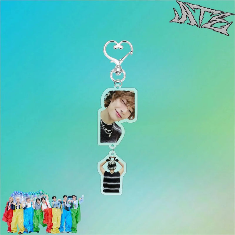 Korean Boys Group New Album ATE Keychain Felix Hyunjin Bangchan Lee Know Changbin Seungmin Charm Keyring KPOP Merch Accessory