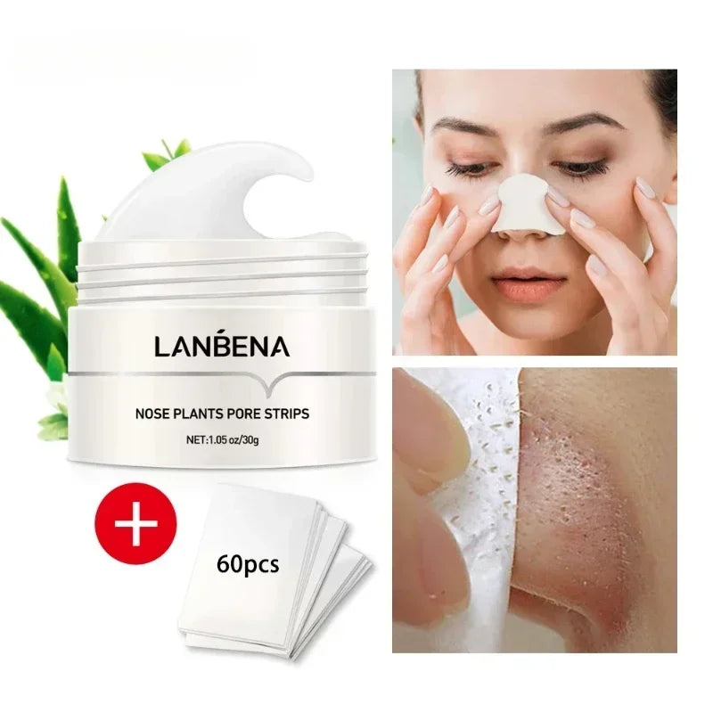 LANBENA Remover Nose Mask Pore Strip Tearing Patch Care Skin Nasal Deep Clean Deaning Acne Skin Care Mask