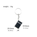 Anime Death Note Keychain Double L Black Notebook Pendant Keyring Cospaly Key Props for Women Men Jewelry Gifts Accessories