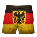 3D Print Germany National Emblem Flag Beach Shorts For Men Casual Seaside Swim Trunks Beachwear Kids Quick Dry Swim Shorts Homme