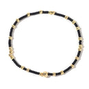 1pc Beach Vocation Themed Mixed Color Design 18K Gold Plated Copper & Bead Bracelet Cute & Luck For Festival Jewelry Gift