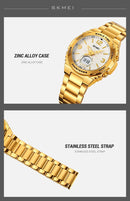 Reloj electrónico SKMEI 2310 resistente al agua para hombre, reloj de pulsera digital de acero inoxidable, reloj de lujo para hombre, reloj con movimiento, reloj para hombre