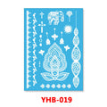 1PC Hanna Lace Tattoo Sticker White Silk Printing Waterproof Disposable Tattoo for Arm Sexy Bracelet