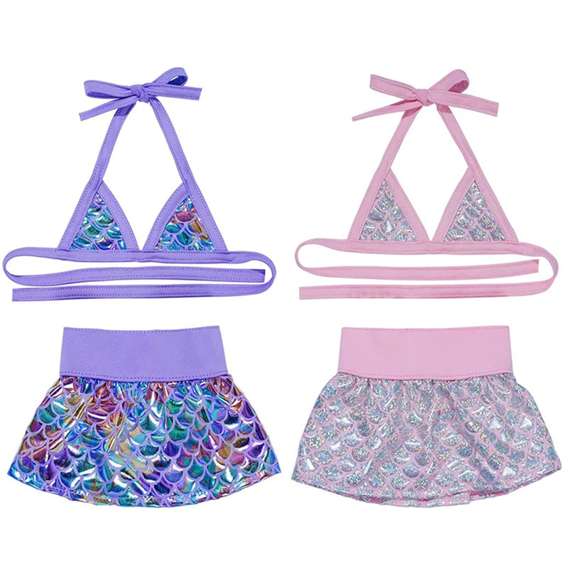 Mermaid Puppy Dog Bikini Swimsuit Dog Beach Dressing Tutu Dresses Dog Bathing Suit for Small Dogs Cat Pet Summer Clothes Costume
