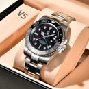 2024 New PAGANI DESIGN 40MM Men Mechanical Watch Luxury Ceramic Bezel Automatic Watch 10bar Waterproof Sapphire Glass GMT Watch