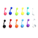 12pcs Flexible Navel Bar Barbell Rings Mixed Belly Button Piercing Body Jewelry Fashion Women Body Jewelry