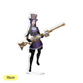 Anime Arcane League of Legends Jinx Vi Acrylic Acrylic Stand Cosplay Model Plate Desk Decor Standing Sign Prop Fans