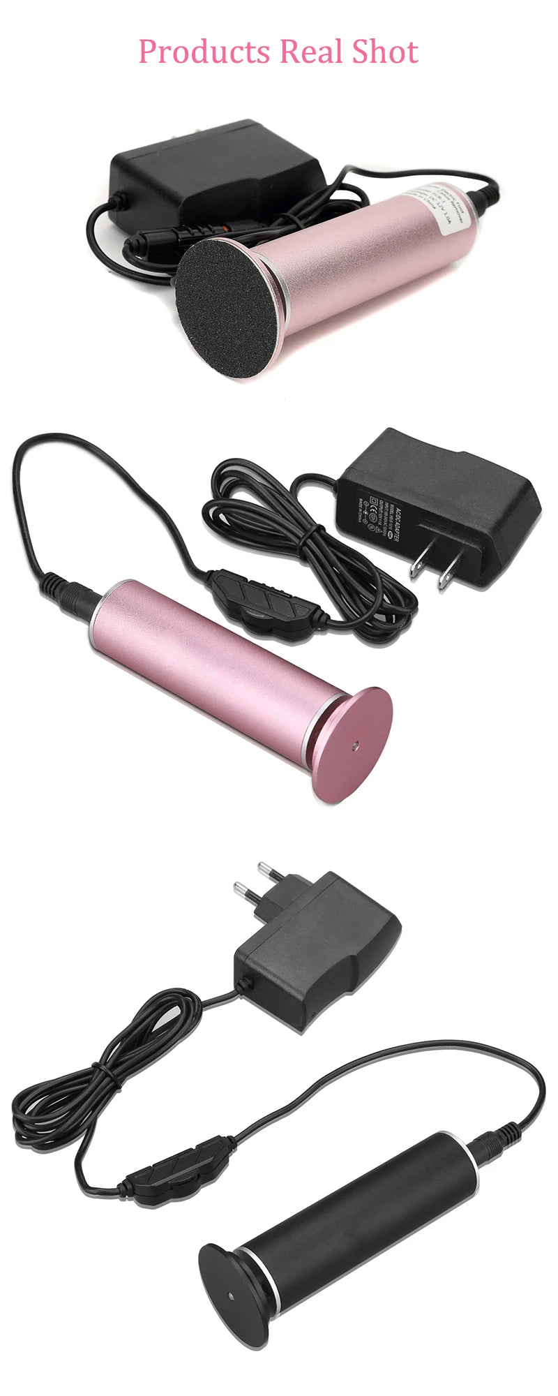 Herramientas eléctricas para pedicura, lima para pies, removedor de callos y piel muerta, máquina para limpiar y cuidar los pies, papel de lija de repuesto.