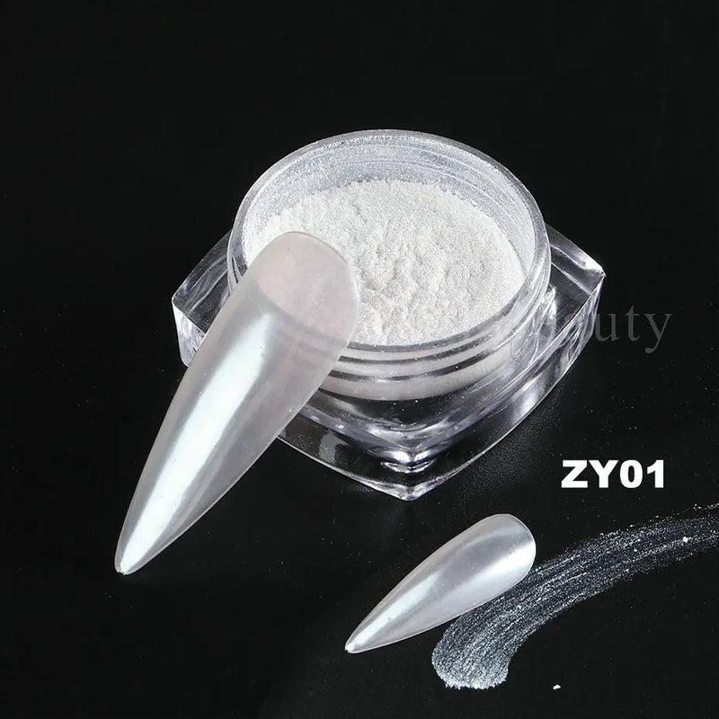 Red Chrome Nail Powder Y2K Metallic Mirror Effect Pigment Fine Rubbing Nail Glitter Flakes Dust Valentine Decorations Manicure