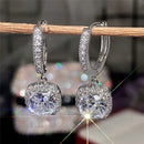 2024 New Bride Engagement Wedding Jewelry Elegant Shiny Mosan Diamond Beautiful Gift Milan Girl Fashion Pendant Earrings