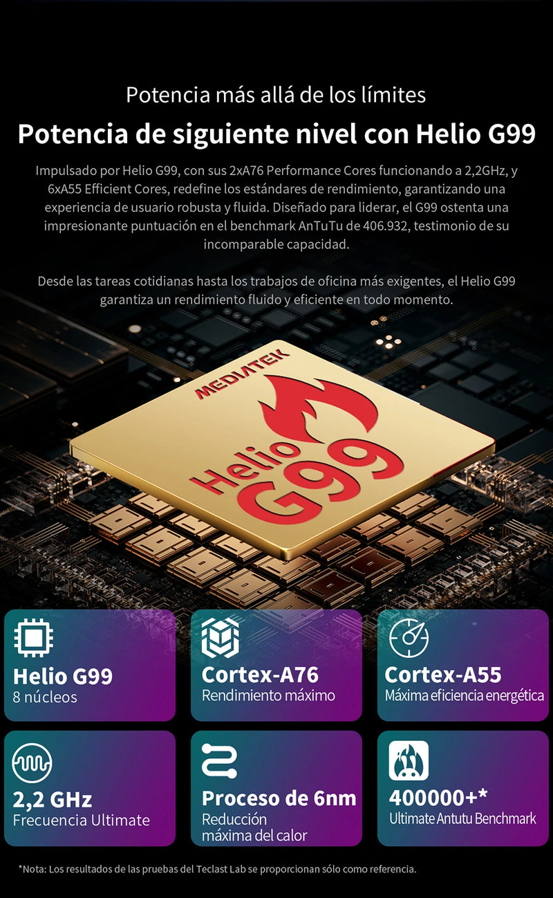 Teclast T50Max Android 14 Tablet 11 90Hz Refresh Rate Max 20GB RAM 256GB ROM Helio G99 CPU 8000mAh 18W Fast Charging 4G LTE GPS