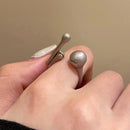 Creative Design Decompression Movable Knock Knock Anxiety Ring for Men Women Cute Stress Relief Fidget Ring Fashion Jewelry Gift