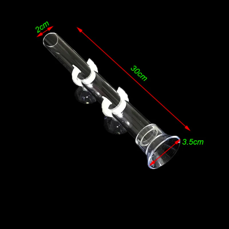 Transparent Aquarium Fish Tank Shrimp Food Feeding Circle Glass Feeder Floating Bottom Feeder Fish Shrimp