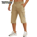 TACVASEN Men's Quick Dry 3/4 Capri Pants Casual Summer Lightweight Hiking Shorts Outdoor Fishing Multiple Pockets Cargo Pants