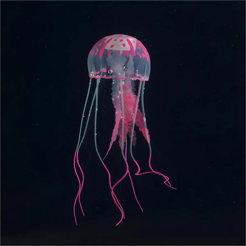 1 Pc  Artificial Fluorescent Jellyfish Aquarium Decoration Silicone Fish Tank Simulation Landscape Goldfish Tank Landscaping