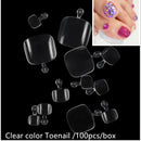 Fake Nails 100PCS Claw Shape Full Cover Wearable DisassemblyGlossy Pure White Red Orange Natural False Nails Tips