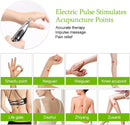 Electric Acupuncture Pen Body Muscle Massager 5 In 1 EMS Acupressure Pen Microcurrent Gua Sha Back Scraper Neck Foot Relaxation