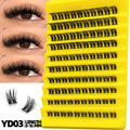 Cluster Lashes Mixed Tray Individual Eyelashes 3D Volume Eye Lashes Soft Natural Lashes Makeup Tools
