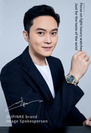 OUPINKE 3240 Automatic Watches Men 44mm Large Dial Tungsten Steel Strap Skeleton Flywheel Mechanical Watch for Men Luxury Watch