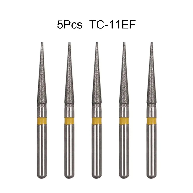 5Pcs/Bag Dental Diamond Burs Drill FG 1.6mm Bur For High Speed Handpiece Denspay Dental Bur Polishing Whitening Lab Material