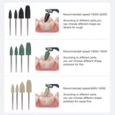 HP0412 12pcs/Kit Dental Resin Base Hidden Denture Polishing Kits for Low Speed Contra Angle Handpiece Denspay Dentistry Tools