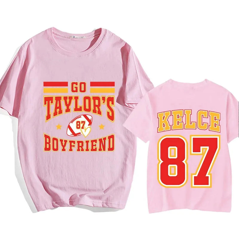 2024 New Summer in My Chieftain Era Travis Kelce T-Shirt Fashion Pop Cotton T-Shirt Printed High Quality O-Neck Short Sleeve