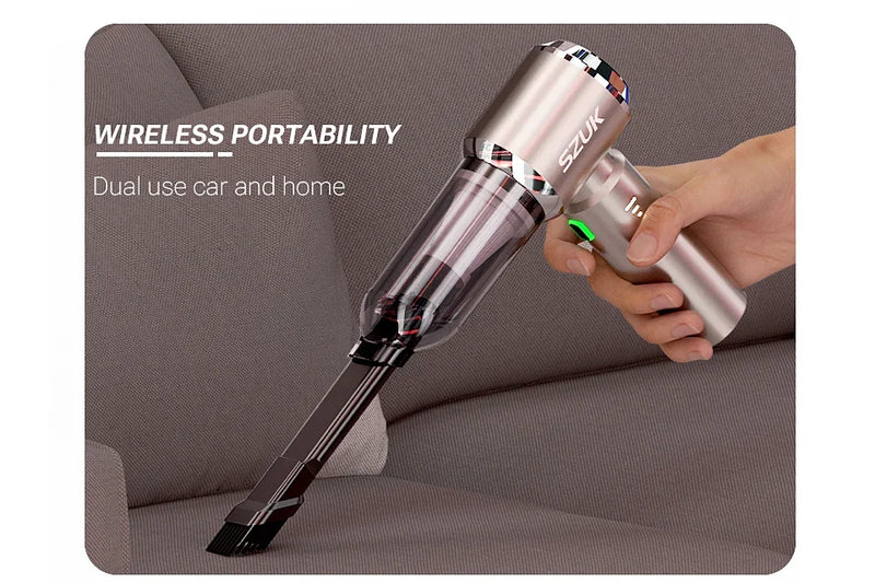 SZUK Car Vacuum Cleaner 985000PA Handheld Wireless Powerful Portable Vacuum Cleaner Home Appliance Cleaning Machine Car Cleaner