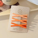 3Pcs/Set Women Girls solid Simplicity frosted Hair Clips Adult Alloy Barrettes Hairpins Female Fashion Hair Accessories