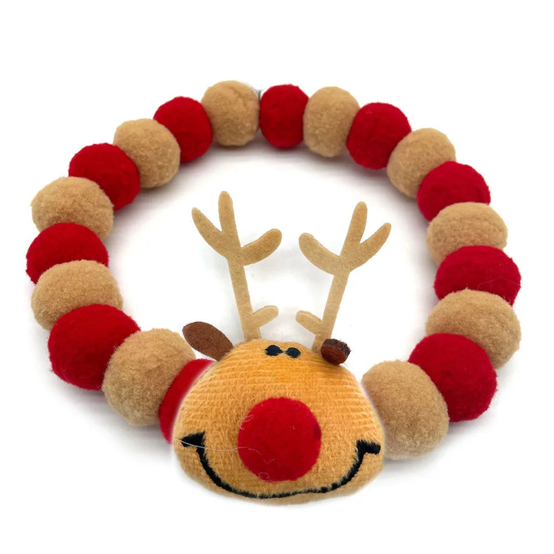 20pcs Christmas Cute Ball Collars Small Dog Bow Ties Neckties Dog Supplies Grooming Accessories for Small Middle Large Dog