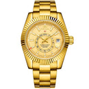 Automatic Watch for Men Mechanical Movement Stainless Steel Rose Gold Blue Luxury Sky 40mm Reloj Hombre Baratos