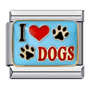 GEMOSA New Personalized Signature Words Italian Charms Link Fit 9mm Stainless Steel Bracelet Making DIY Jewelry for Women Men