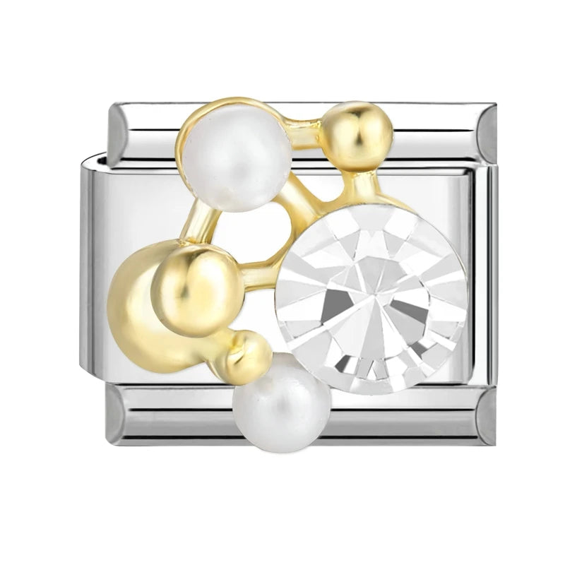 3D Charm Bracelet Rabbit Sun Flower Moont Italian Charm Links Fit 9mm Bracelet Stainless Steel Jewelry DIY Making Birthday Gift