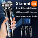 Xiaomi 3-in-1 Double Head 5000 Digital Display Head Electric Shaver Washable Rechargeable Brushless Men's Fast Charge Razor ﻿