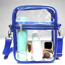 Large Clear Messenger Bag: Adjustable Shoulder Strap Sports Shoulder Bag For Work, Business, & Traveling