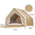 Cat nest Winter warm cat villa Cat house shell semi-enclosed sleeping bag cat scratching board does not drop scraps sisal cat te