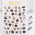 1 Pc Nail Strip Stickers Black/Gold/Rose Gold/Silver Metal Strip Tape Nail Art Adhesive DIY Foil Tips Nail Sticker Decals NK11