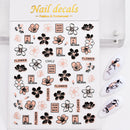 1 Pc Nail Strip Stickers Black/Gold/Rose Gold/Silver Metal Strip Tape Nail Art Adhesive DIY Foil Tips Nail Sticker Decals NK11