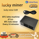 lucky miner lv08 Bitcoin miner crypto miner Solo miner BTC miner BCH BSV DGB WIFI 4TH/S SHA256 BM1366 Asic btc Mining Machine