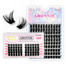 رموش Abonnie Lash Clusters DIY C/D Curl Mega 60 Segmented Fluffy Volume Single Clusters
