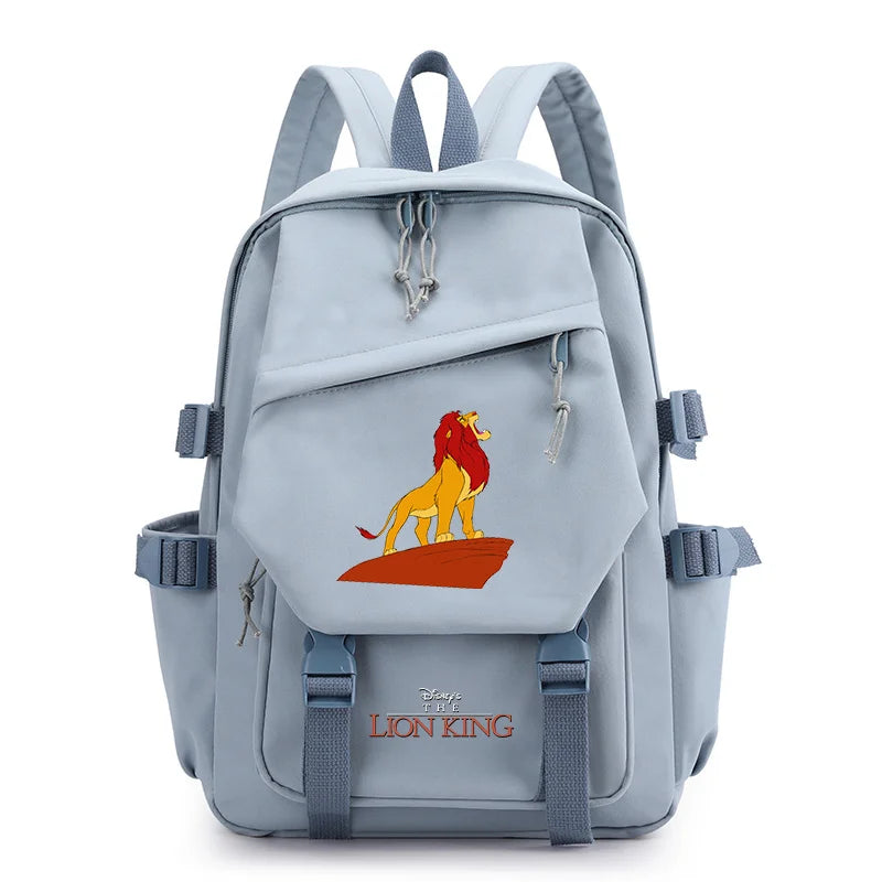 Disney The Lion King Simba Boys Girls Kids School Book Bags Women Bagpack Teenagers Travel Backpack Mochila Escolar
