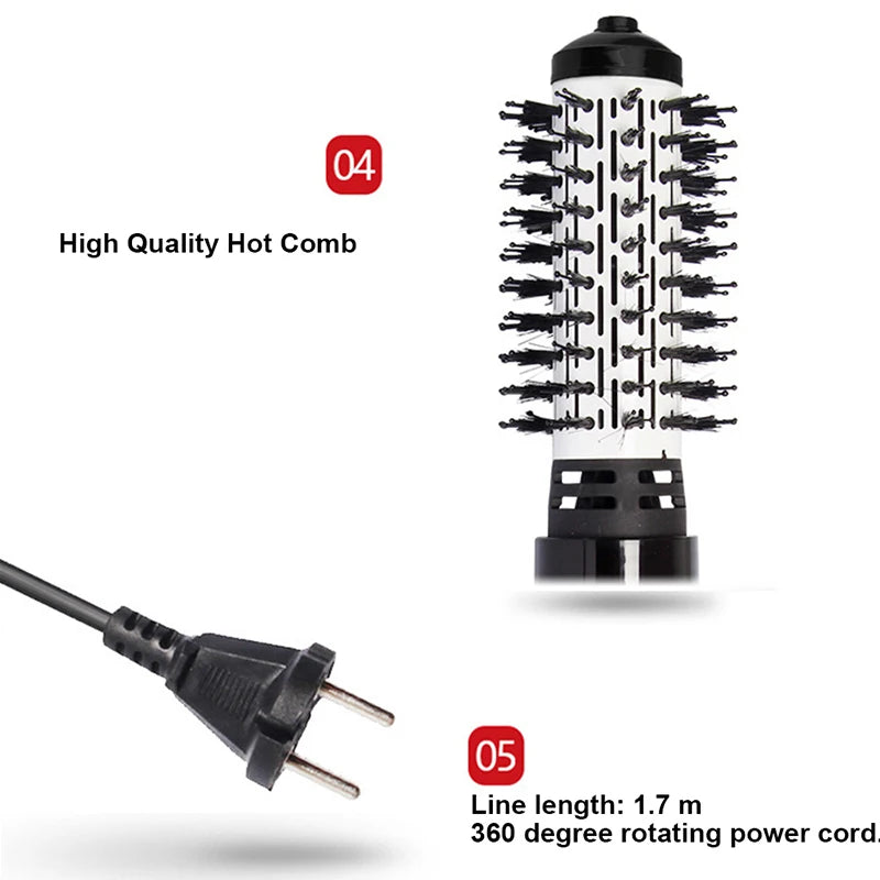 2024 New 3-in-1 professional hair dryer Negative ion blow volume Liquid hair dryer hair brush Curly comb