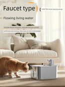 Small Magic Pet Stainless Steel Wireless Automatic Cat Water Fountain
