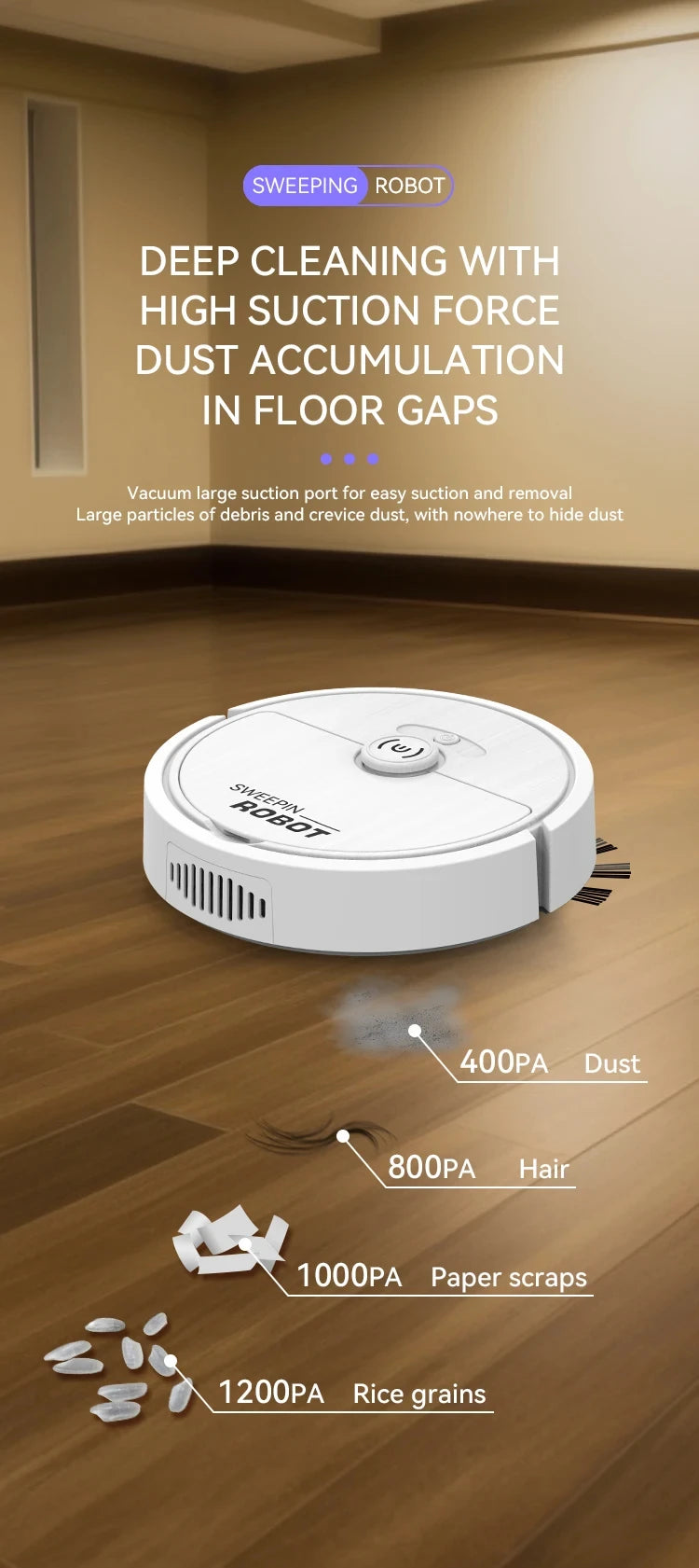 Xiaomi Intelligent Sweeping Robot Drag Sweep Integrated Charging Vacuum Cleaner Home Appliance Kitchen Robots Wireless Cleaner