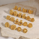 Uworld Minimalist Bold Knot Stud Earrings Thread Ear studs Everyday Statement Earrings  Minimalist Jewelry Gift For Her