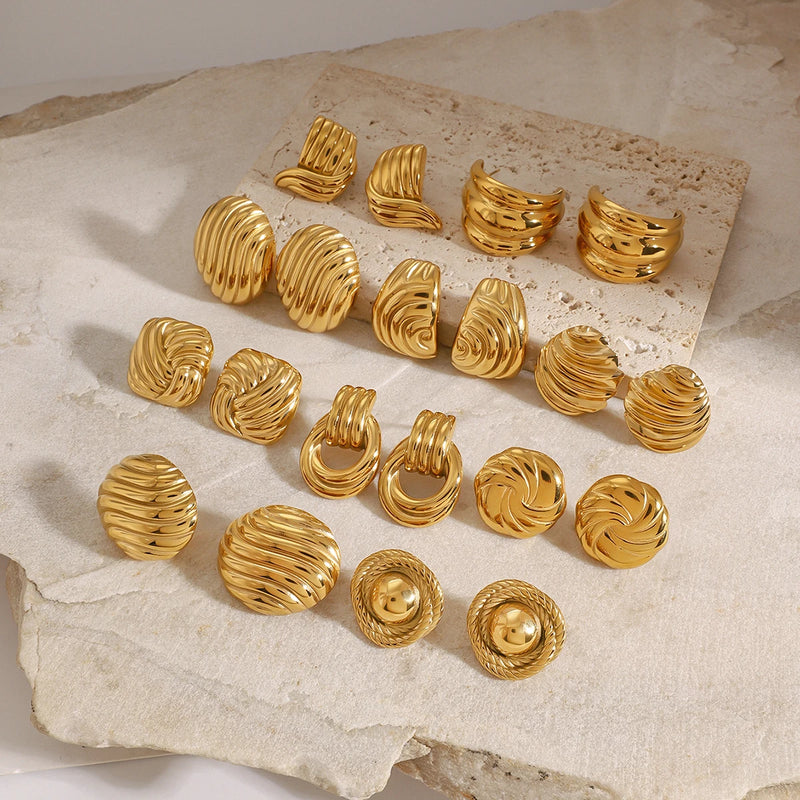 Uworld Minimalist Bold Knot Stud Earrings Thread Ear studs Everyday Statement Earrings  Minimalist Jewelry Gift For Her